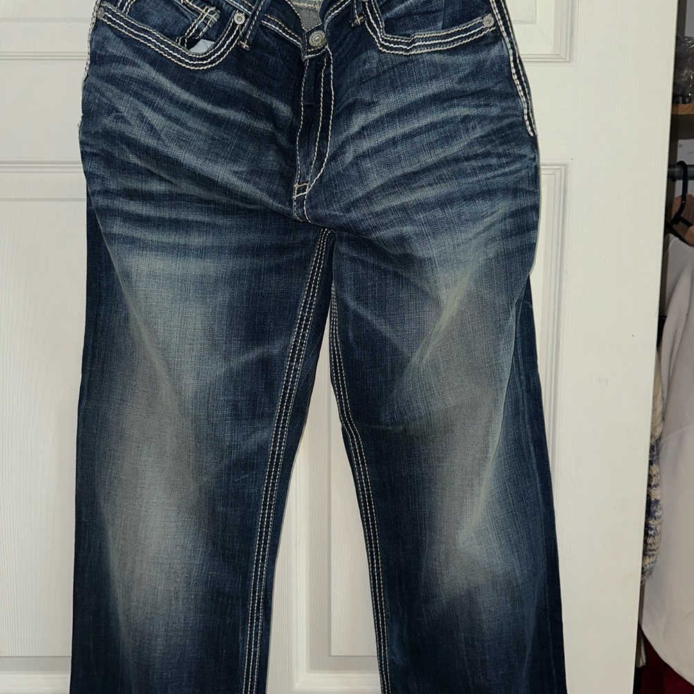 BKE Relaxed Fit Dark Blue Jeans